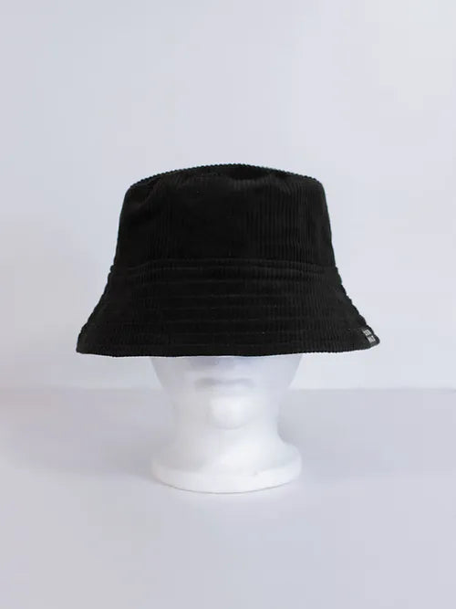 1ER MAI - Bucket hat in black corduroy