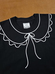 ELIZA FAULKNER - Tee-shirt trompe l'oeil recyclé noir