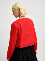 ELIZA FAULKNER - Carrie jacket cherry red twill