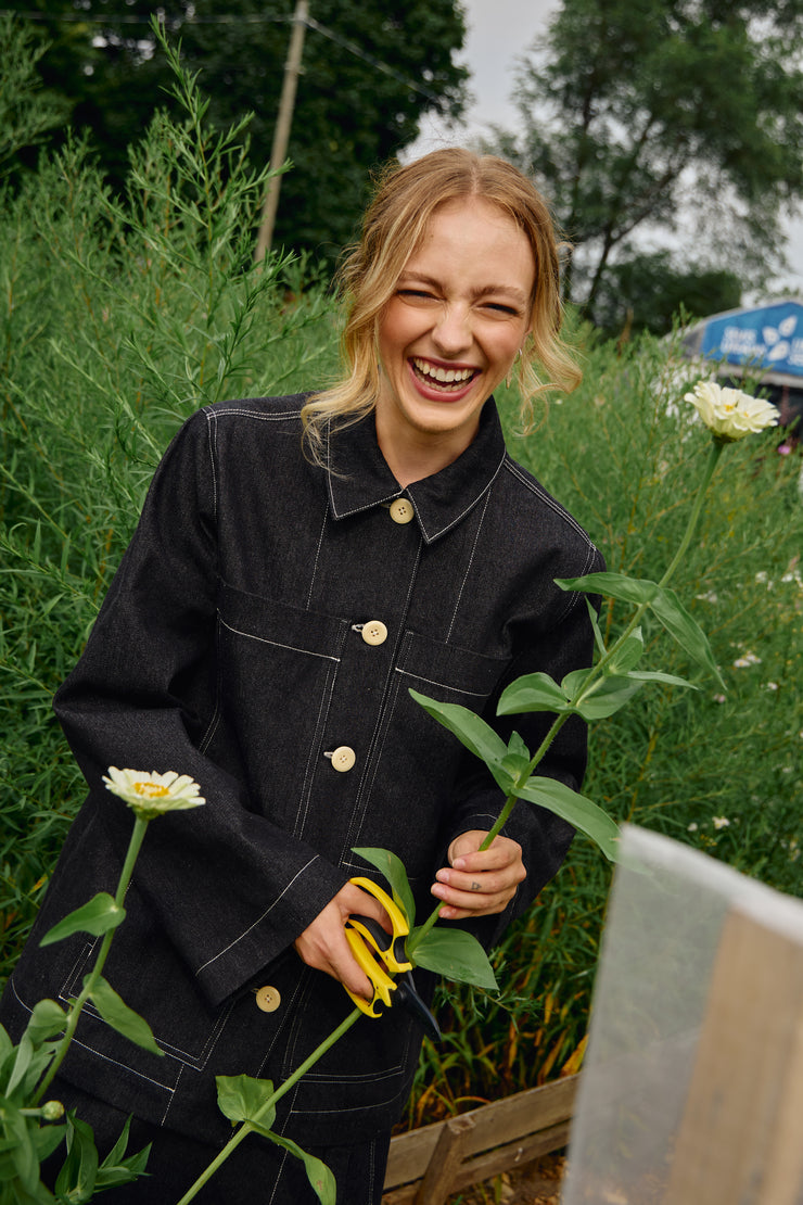 FUGAZZI black denim jacket