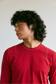 VERI - Arlo long sleeve t-shirt red