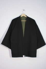 1ER MAI - Reversible kimono in olive green/black
