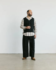 VERI - Gilet Sabato en sergé - Noir