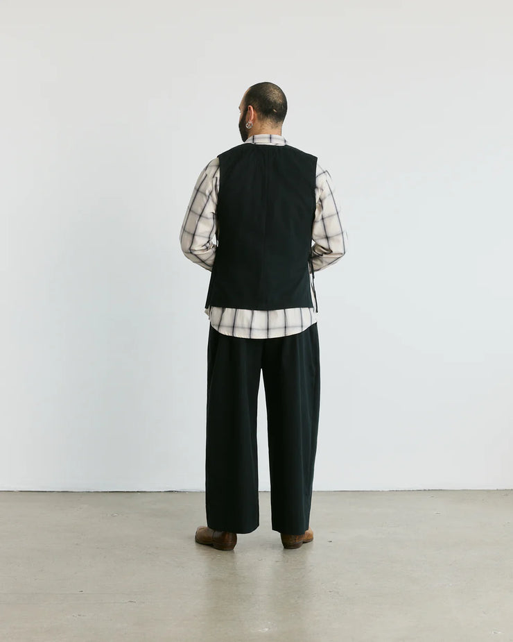VERI - Gilet Sabato en sergé - Noir