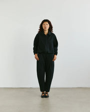 VERI - Claire Zip Up Shirt  - Black
