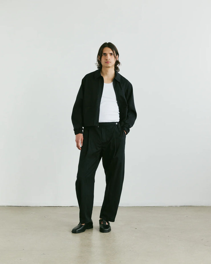 VERI - Claire Zip Up Shirt  - Black