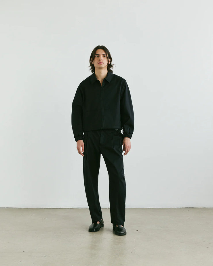 VERI - Claire Zip Up Shirt  - Black