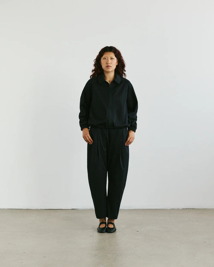 VERI - Claire Zip Up Shirt  - Black