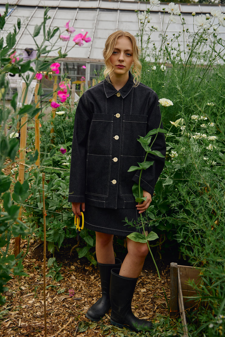 FUGAZZI black denim jacket