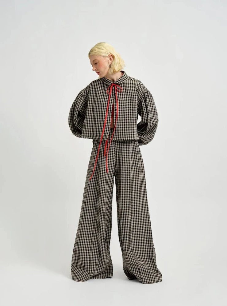 ELIZA FAULKNER - Romy pants gingham linen