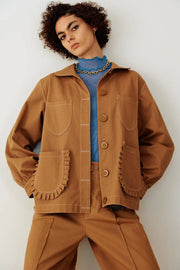 ELIZA FAULKNER - Work Jacket toffee twill