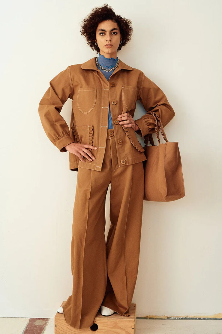 ELIZA FAULKNER - Work Jacket toffee twill