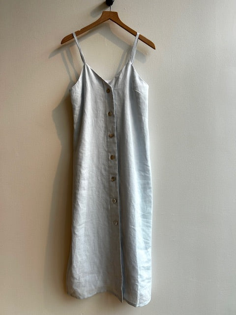 ANNETTE light blue linen dress PRESALE