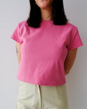 Bubblegum pink BROOK t-shirt - S with tiny hole at back neck seam