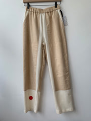 OKINI beige pant-XS with fabric defect