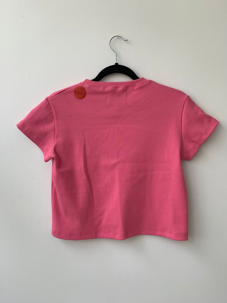 T-shirt BROOK rose bonbon - M avec petite tache devant