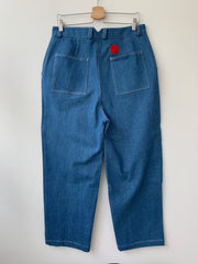 Pantalon WILENSKY en denim - taille 30 avec défaut dans le tissu
