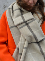 YONI plaid scarf