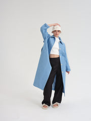 Made to order - EXTRA blue denim trench